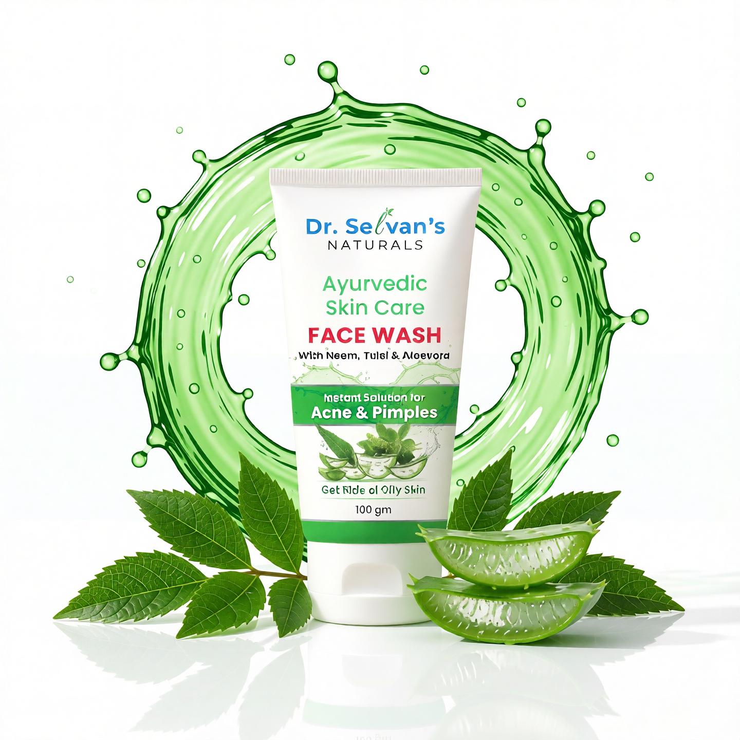 Neem Tulsi and Aloevera  Facewash